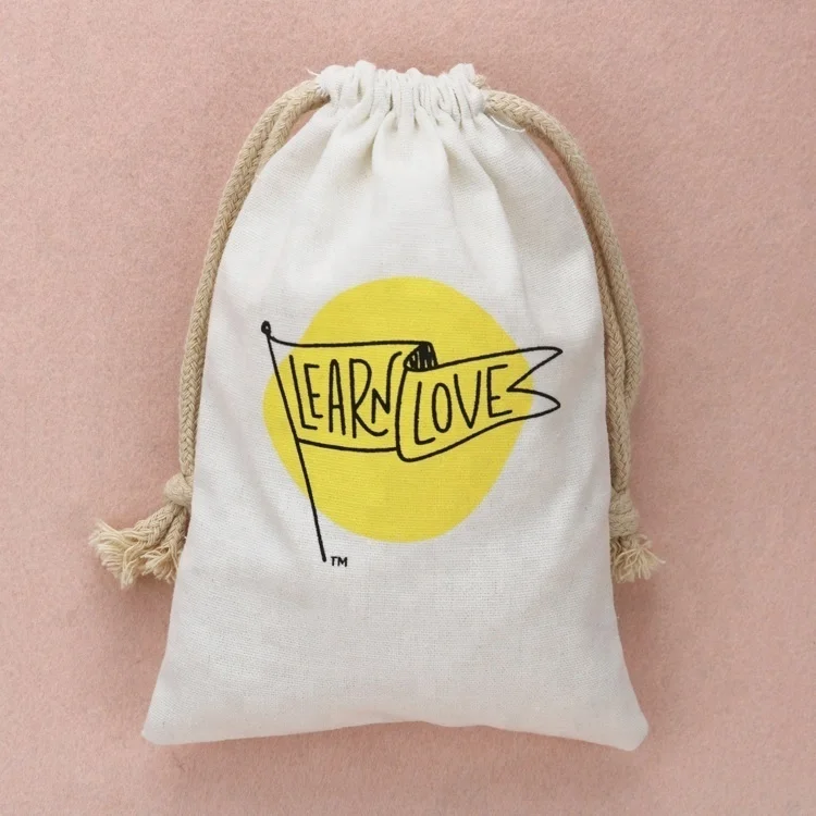 Wholesale 100% Organic Cotton Drawstring Bags Muslin Bags Cotton Jewelry Pouch