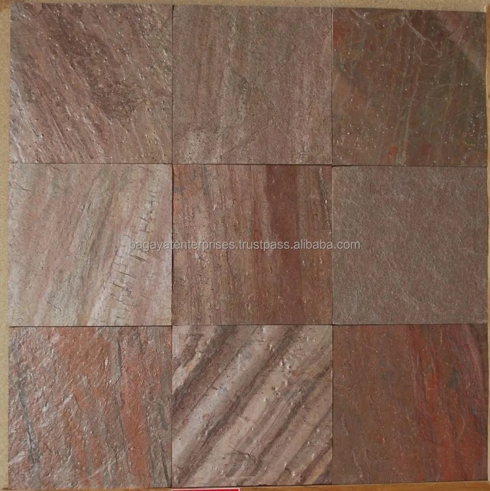 Indian Quartzite Copper Slate Tiles