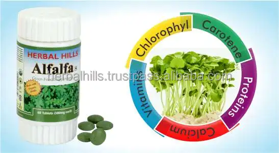 
Healthcare Superfood Alfalfa Tablet Organically certified by 500mg tablet 