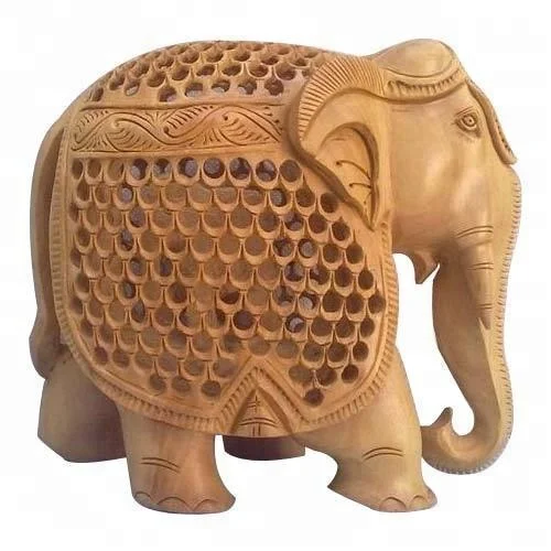 Wooden Handicrafts Elephant Cutwork