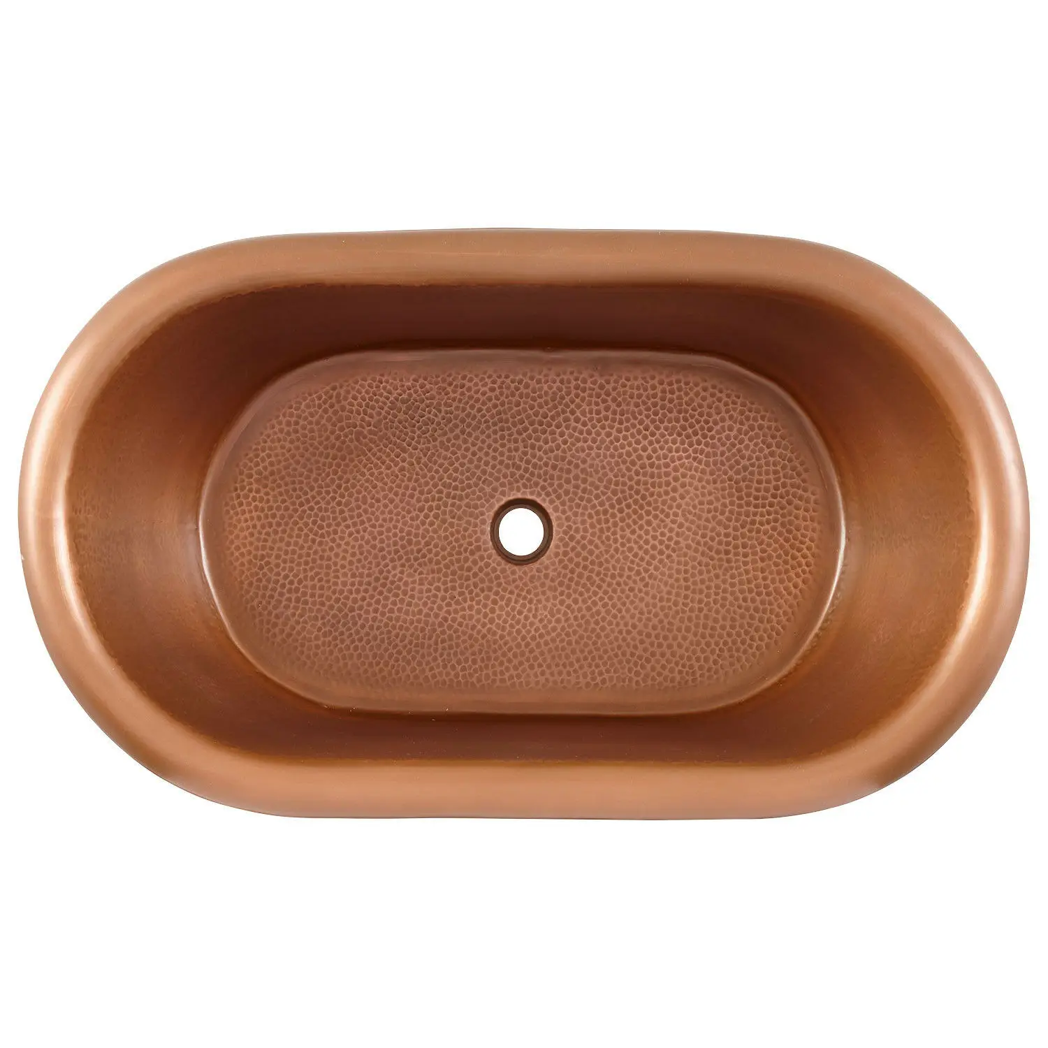 Nickel 1080 X 420 MM Luxury Copper Baby Bathtub 16 Gauge Polished Hammered Exterior Antique Bathtub with Hot Tub Features