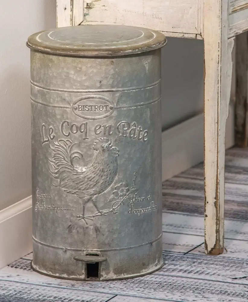 Metal Trash Waste Bin