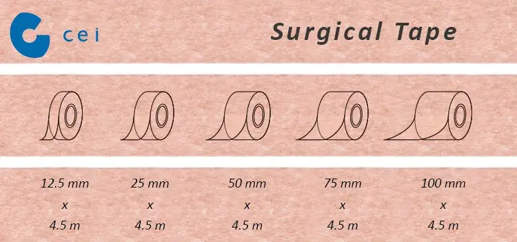 Hospital Supply High Breathable Adhesive Tape Medical Adhesive Plaster Wound Care Surgical Tape