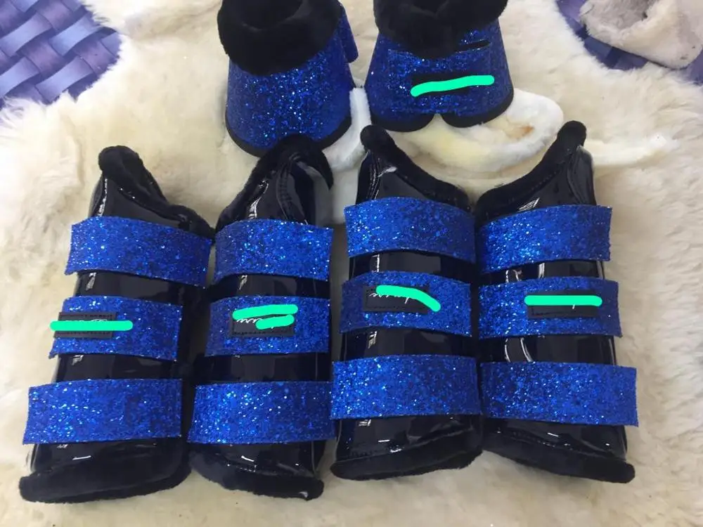 
Tendon Fabric Boots with Glitter 