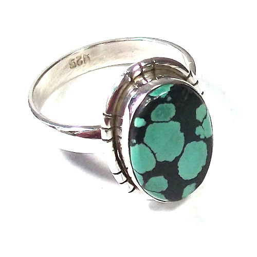 Three stone 925 sterling silver ring tibetan turquoise handmade top quality spring summer fashion gemstone wholesale rings