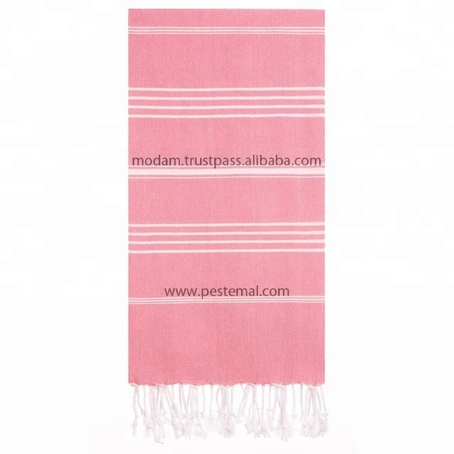 Pure Pestemal Wholesale Custom Beach Towel Turkish Super Absorbent Towels with Logo Customized Print Sand Free 100% Cotton