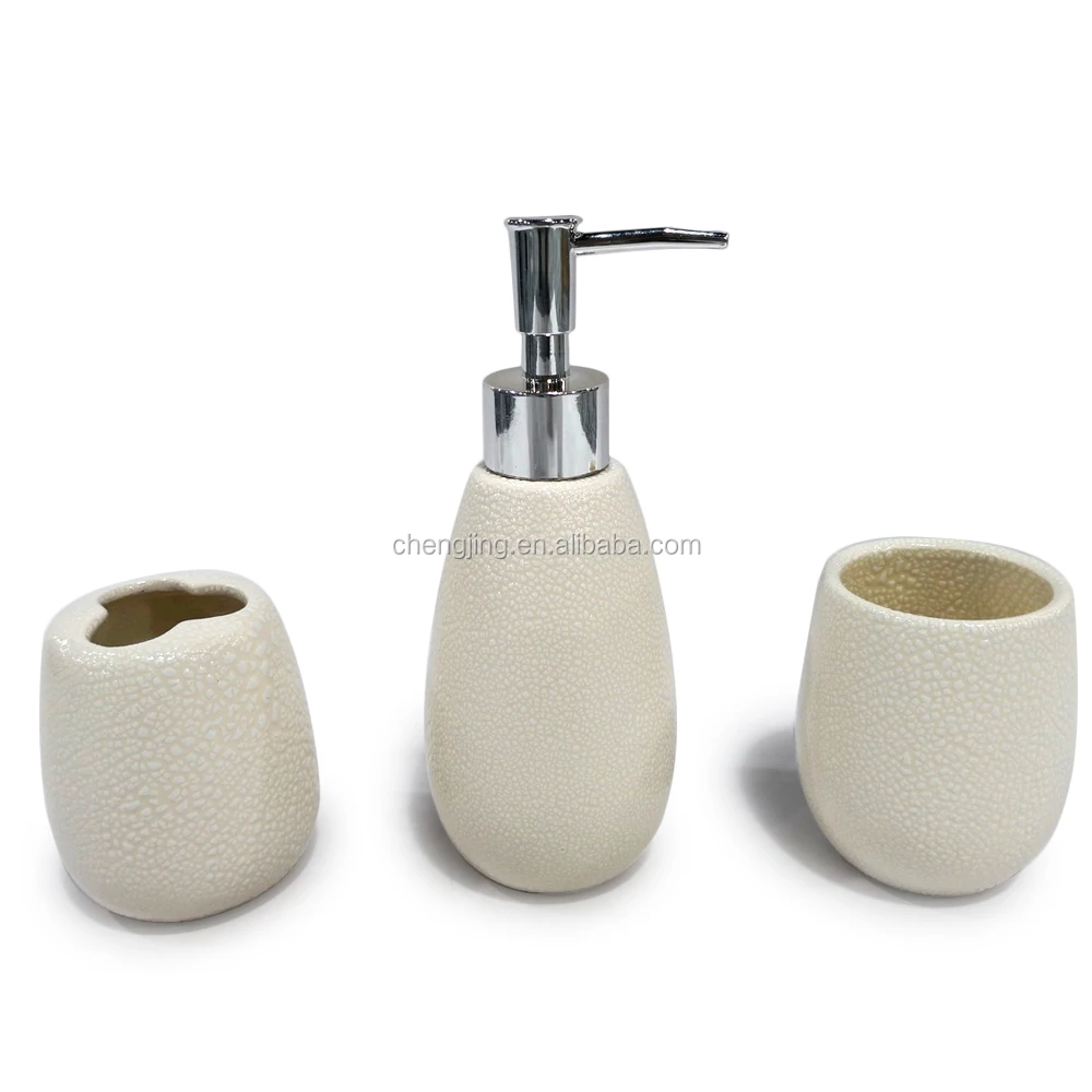 China Wholesale Red Head  Shower Resin Bathroom Accessories Sets For Hotel