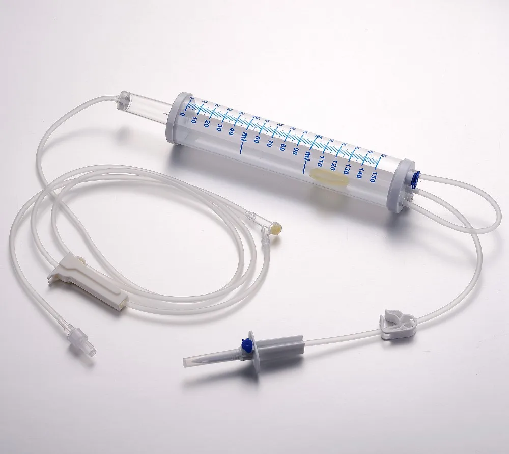 Medical infusion set manufacture Disposable IV Infusion Giving Set with Luer Lock Y Connect