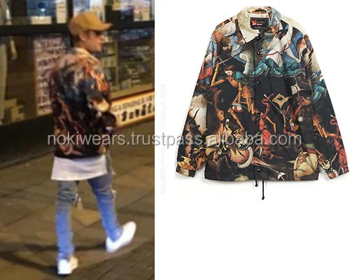 High quality fashion sublimation man Coach Jacket / Custom Coach Jackets / At Noki