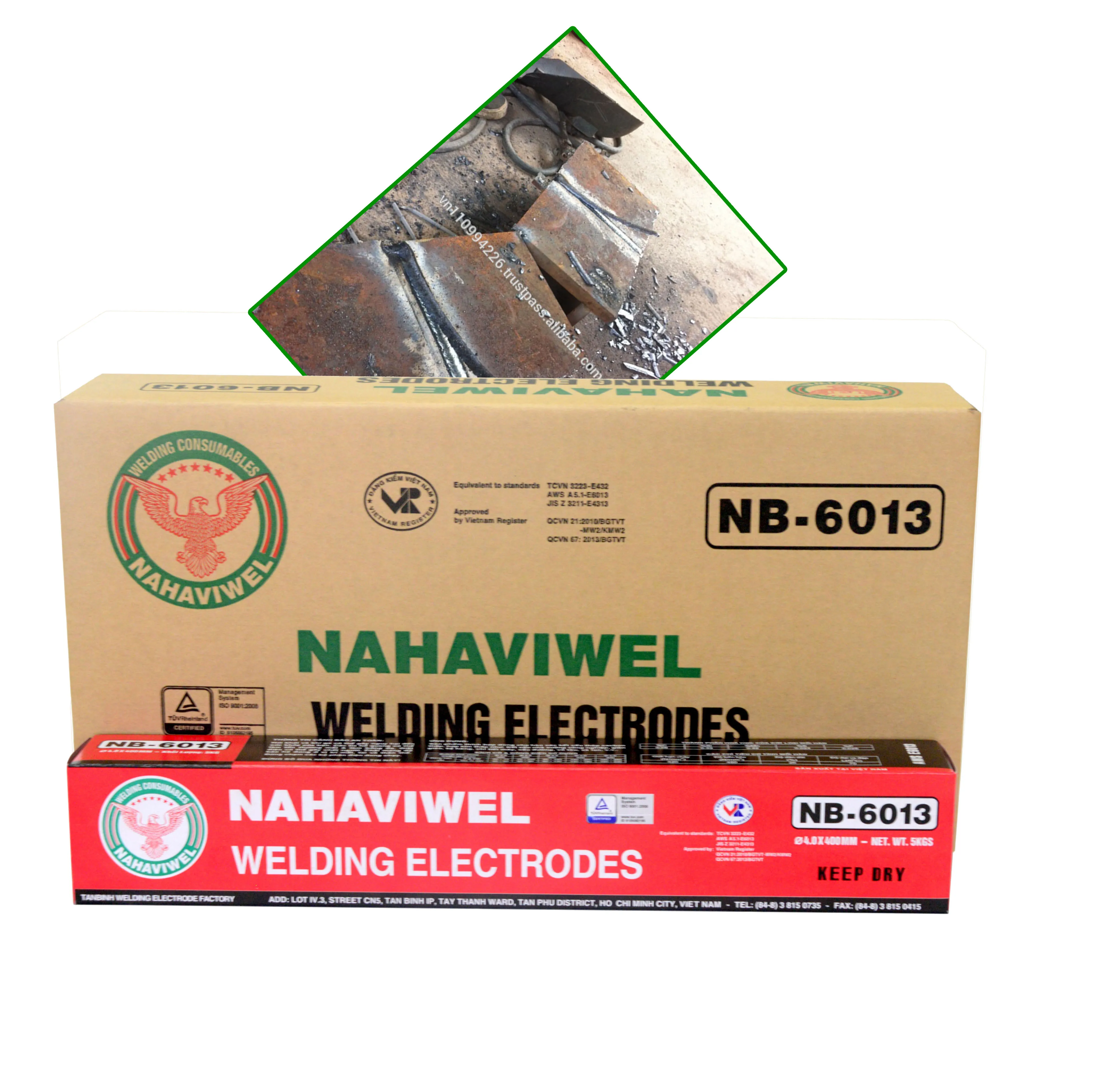 ISO, ABS, LR Certificate NAHAVIWEL brand Best Quality Low Carbon Steel Mild Steel AWS E6013