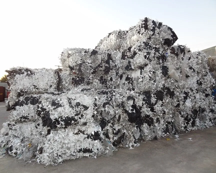 
PP WHITE SHEETS - SKELETON (OFF CUT) WITH ALUMINUM FOIL - LAYER BALES SCRAP - WASTE 