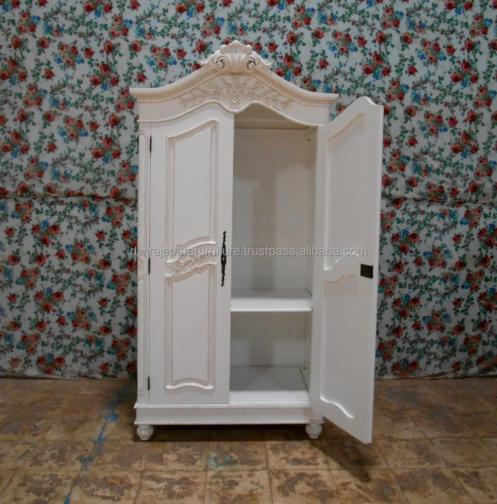 White Bedroom Furniture of French Rococo Furniture Wardrobe