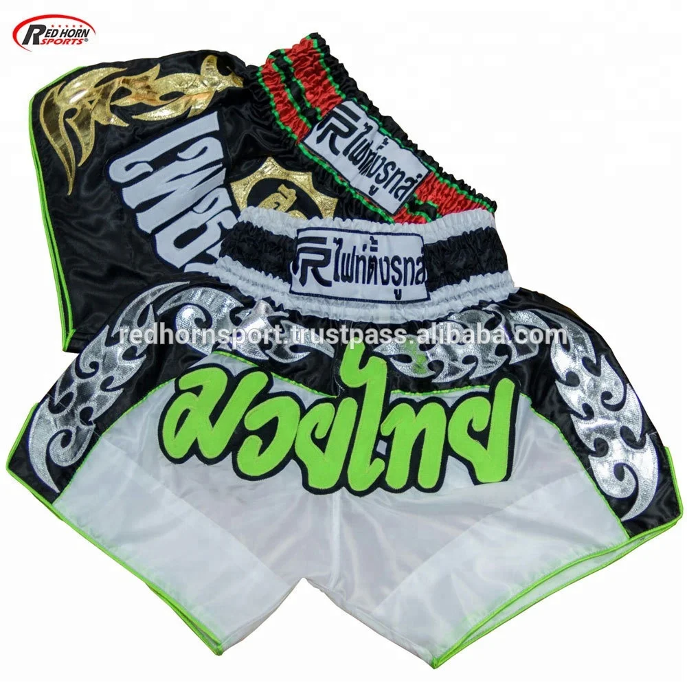 Satin Muay Thai Short / custom muay thai short / wholesale muay thai short custom thai short