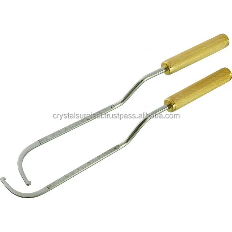 Nerve Hook Gold Plated Handle , Hook retractor For Surgery