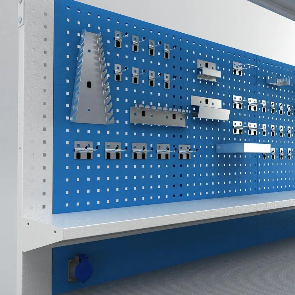 High Durable Steel Industrial Factory Table with 10 drawers