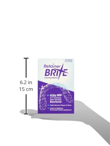 
Dentsply Retainer Brite 96 Tablets 3 Months Supply Teeth Oral care cleaning tablets Retainer Brite 