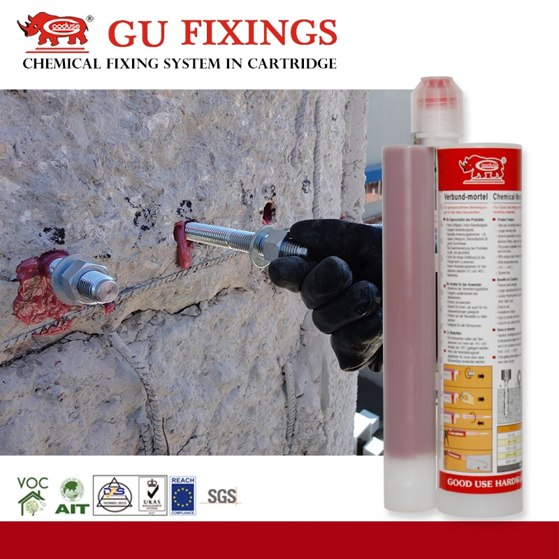 Pure injection epoxy resin glue for anchor bolts fixing