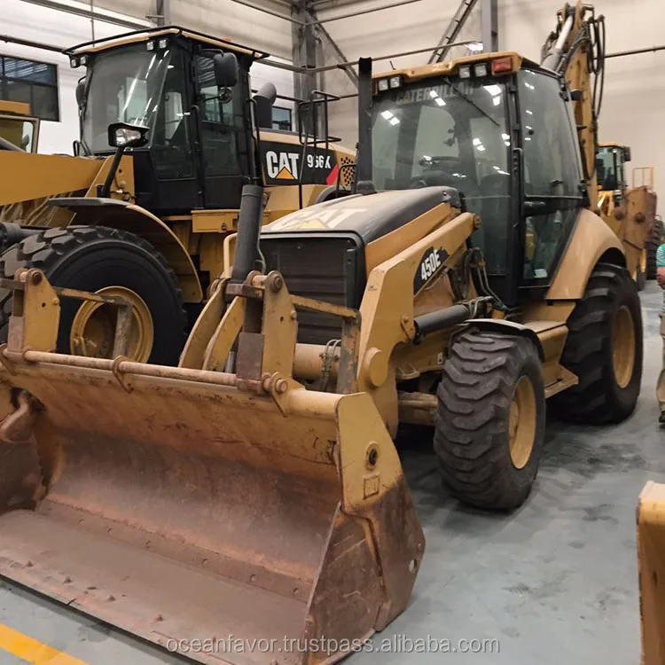 used backhoe loader caterpillar 450E for sale, CAT 450E backhoe loader