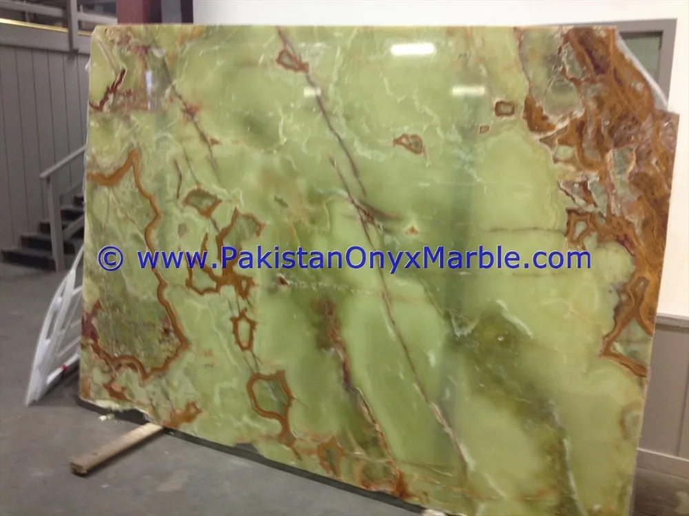 PAKISTANI GREEN ONYX SLABS COLLECTION FOR TABLE TOPS