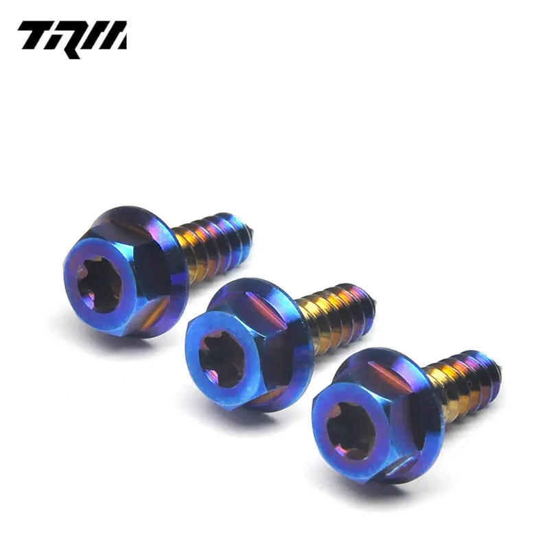 M5 x 15mm GR5 Titanium Alloy Self Tapping Flange head Torx Screws Bolts For Motorcycle
