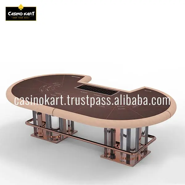 Professional Modern Baccarat Lagoon Table For Casino Poker Playing Cards Available In Standard Sizes