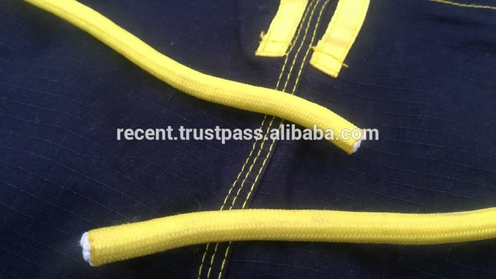 BJJ Brazilian Jiu-Jitsu Gi Pearl Weave Black Trouser Yellow Thread heavy fabric trouser