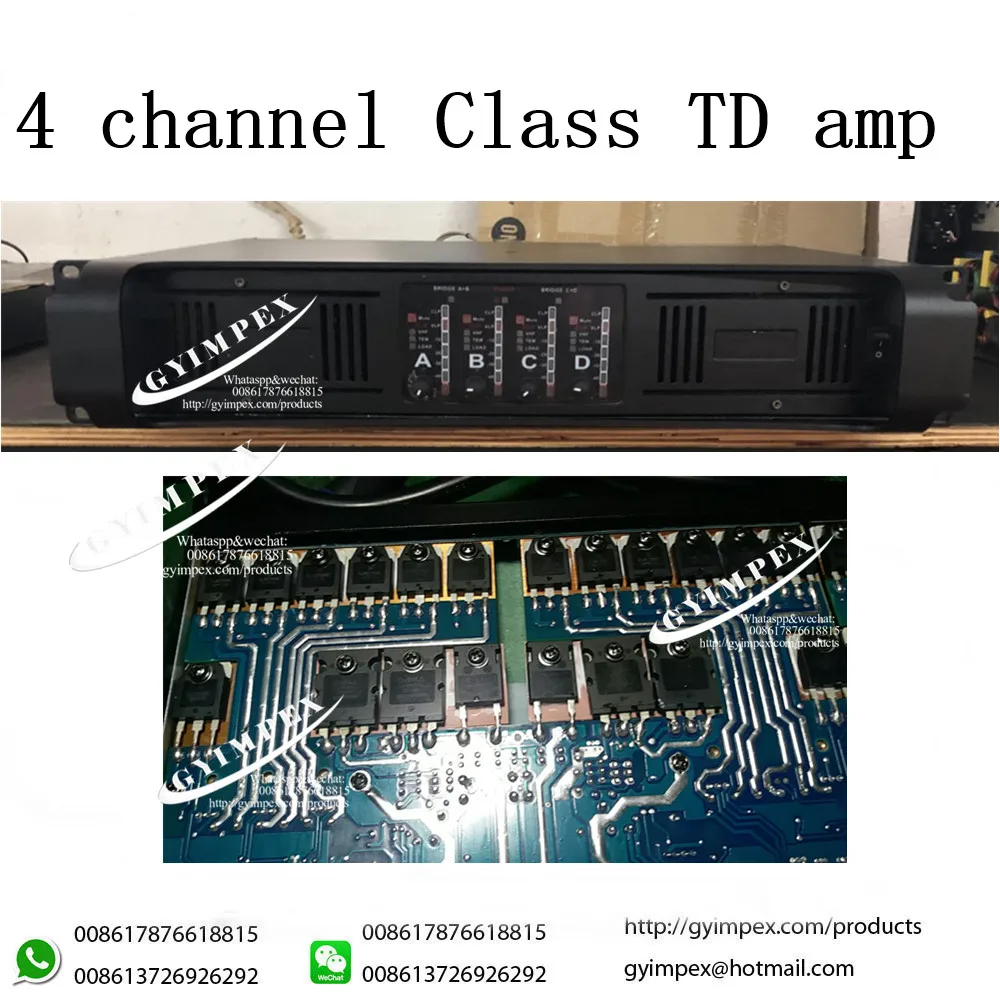 2200 watts 4 channels high power Professional power amplifiers