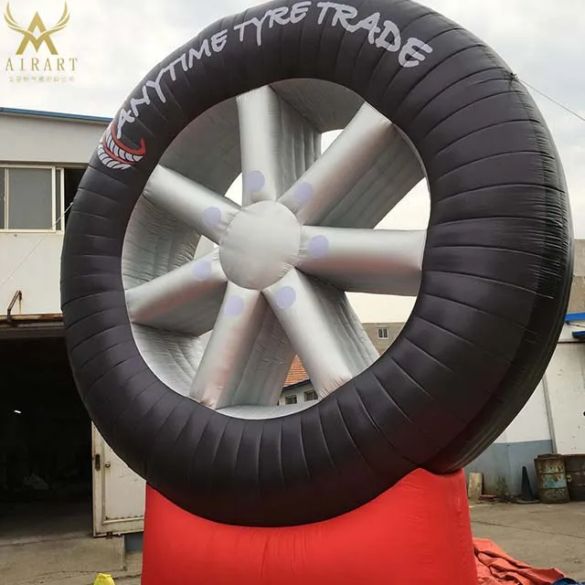 advertising inflatable Custom large inflatable tire/tyre shape balloon for outdoor commercial advertising