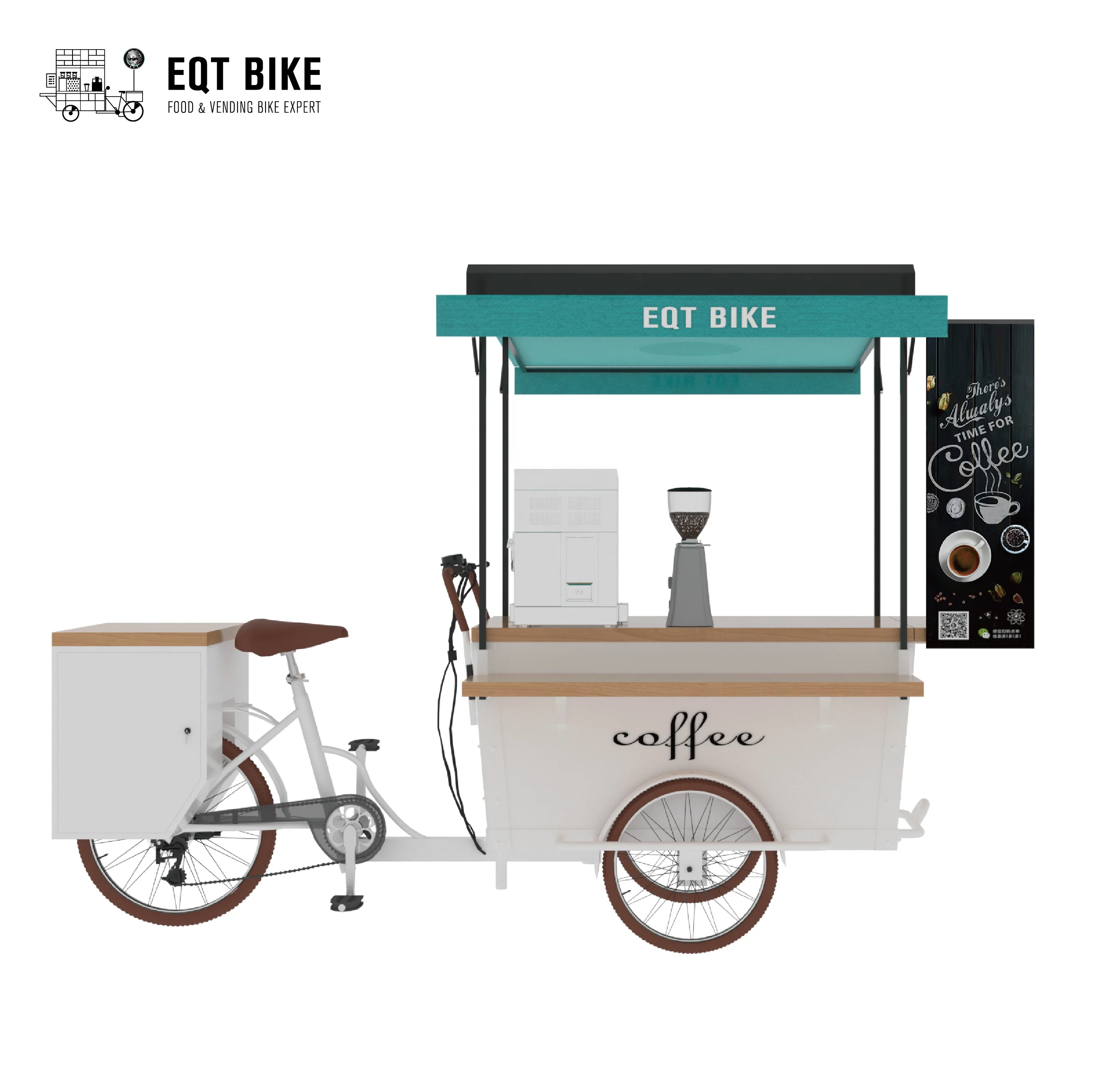 Good Quality Low Price Ce Certificate New Fashion Bike Food Cart/Mobile Coffee Bike