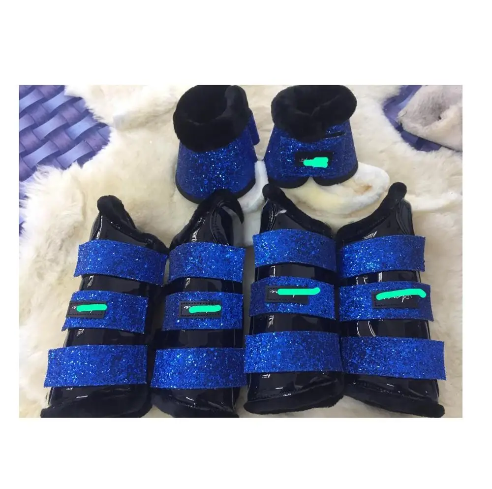 
Tendon Fabric Boots with Glitter 