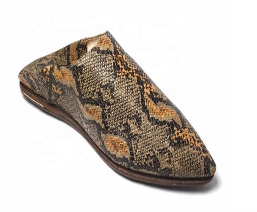 
Snake Moroccan Leather Babouches 