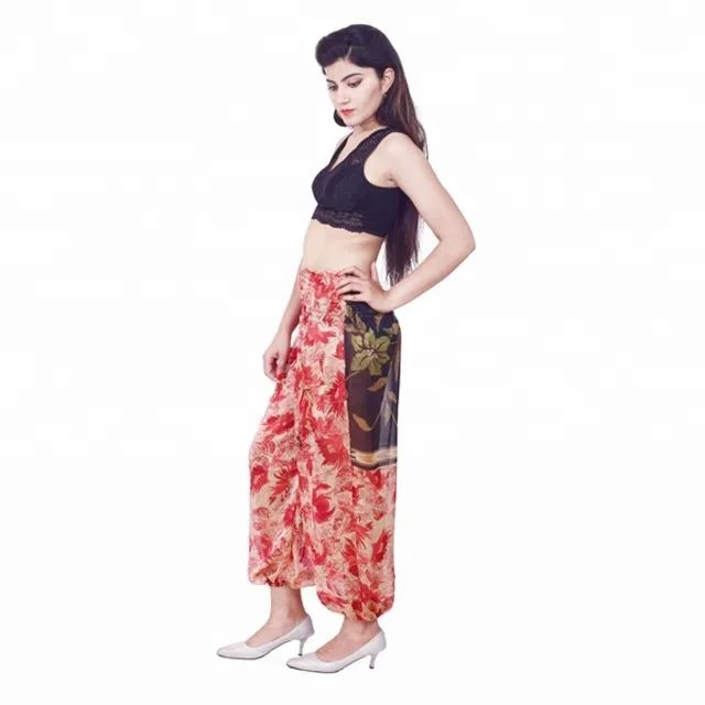 Indian Ethnic Women Sari Silk Harem Pants Trousers