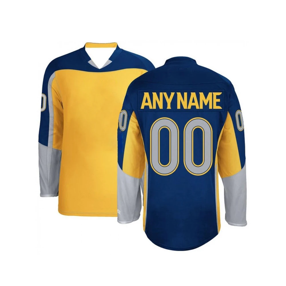 Wholesale High Quality Custom Logo Printing Cheap Price Round Neck Half Sleeves Ice Hockey Uniform Sets