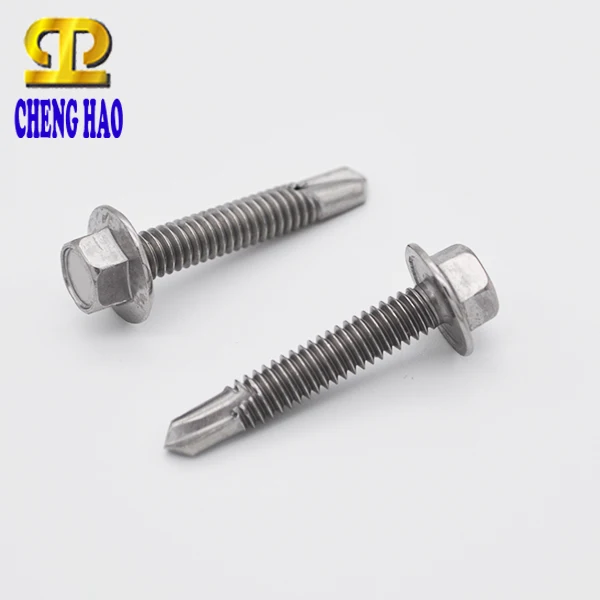 Class 16.4  Stainless Steel Roofing Hex Washer Self Drilling Screws
