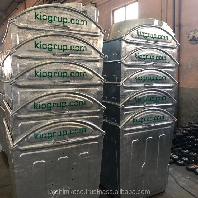 1100lt металлический контейнер для отходов