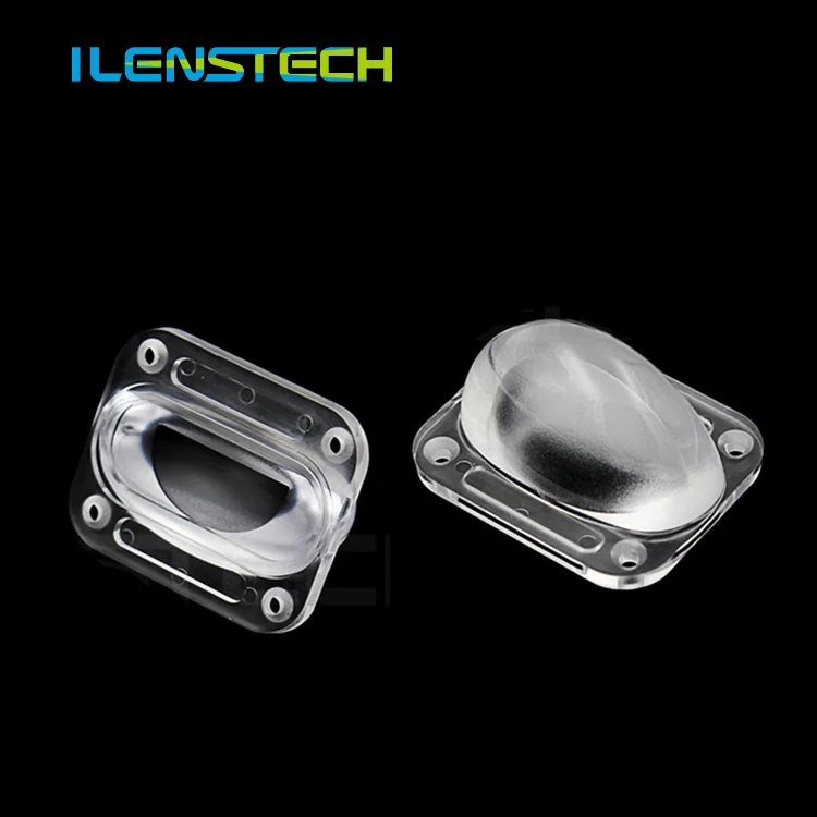 Одиночная светодиодная оптическая линза freefrom 1 Вт 3 Вт 10x65 градусов овальная светодиодная линза