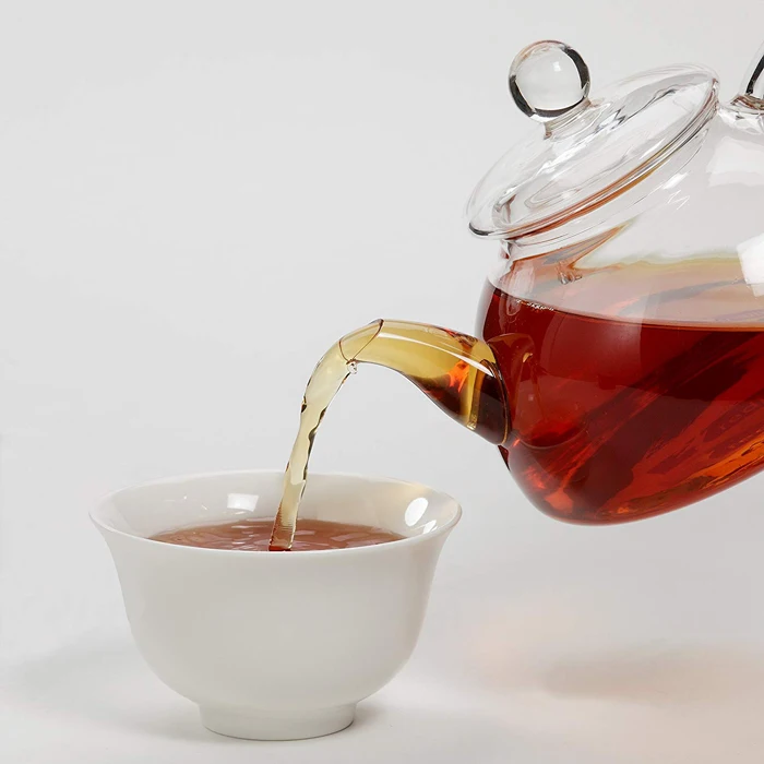 Steady Bottom Insulated Borosilicate Glass Blooming Flowering Filter Tea pot