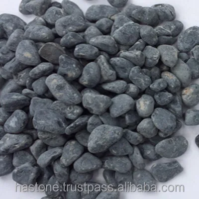 BLACK TUMBLED PEBBLE STONE