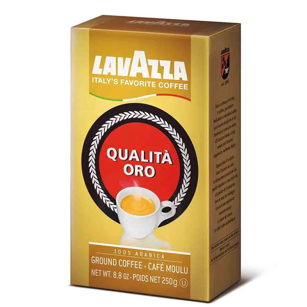 Лаприца Qualita Oro 100% Арабика, среднее обжаренное молотое кофе