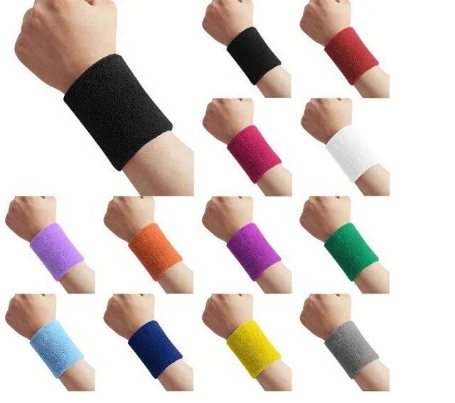 Wrist Sweatbands Sports Wristbands for Athletic Men and Women  Soft  Sweat Absorbing Cotton Terry Cloth Bands for Tennis