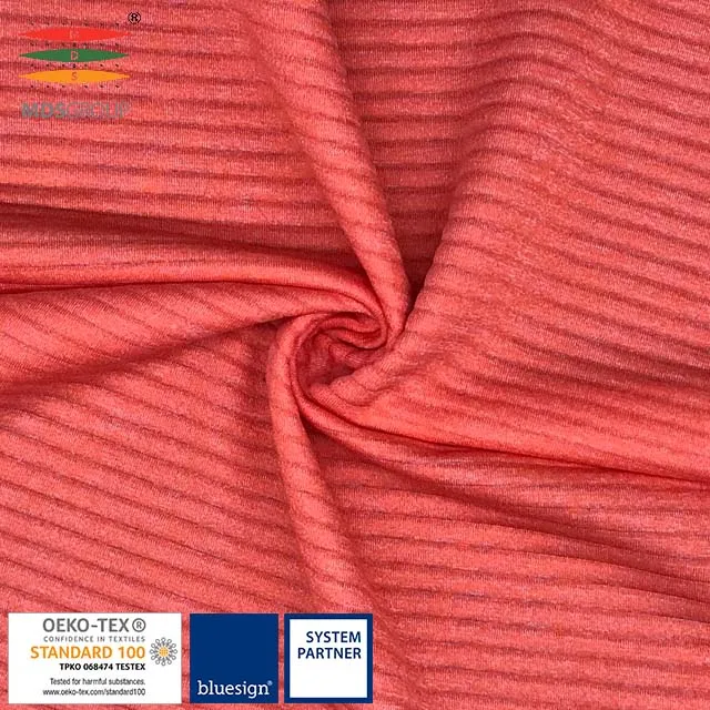 72%POLYESTER 6%WOOL 22%CD POLYESTER CIRCULAR KNIT HYDROPHILIC STRIPE