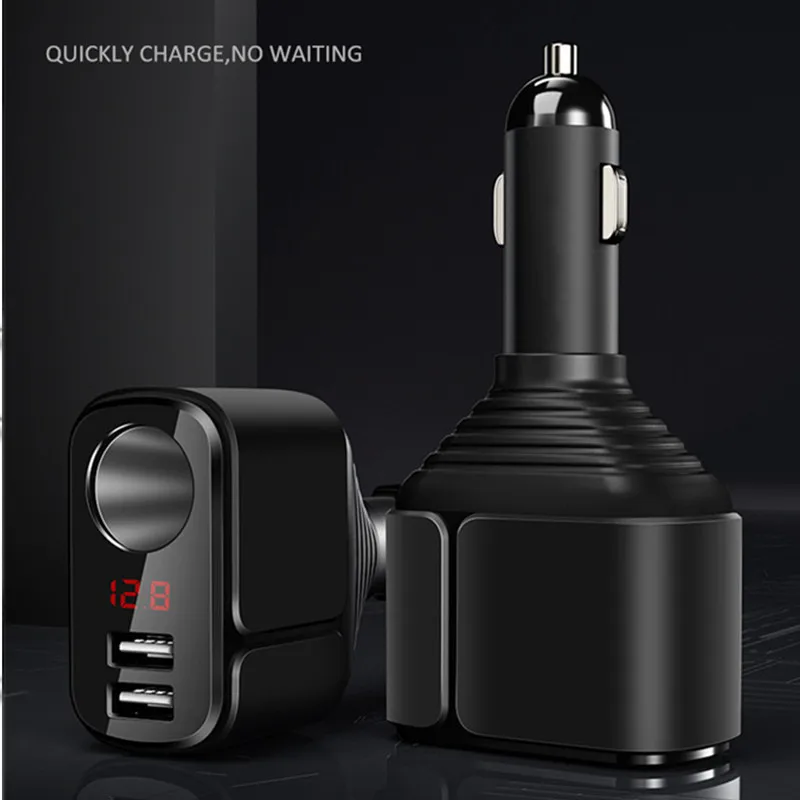Usb Car Socket Charger Dual / 2 Port Charging DC 12 V/24V Cigarette Lighting Mobile Phone/camera/pda/mp3 CE ROHS FCC 534A