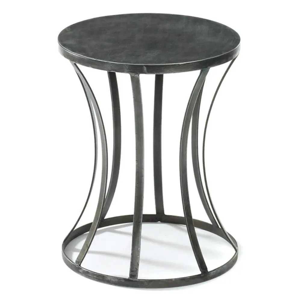 
Старинный дизайнерский стол в промышленном стиле, винтажный концевой стол, серый окрашенный интерьерный декоративный стол, лучший дизайн 