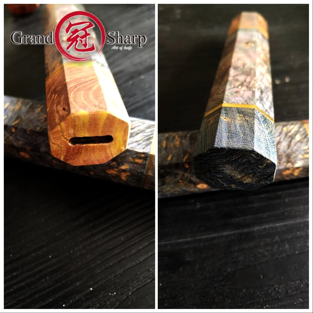 Рукоятка поварского ножа, запчасти «сделай сам», кухонные ножи, отверждаемая деревянная восьмиугольная ручка, инструменты для шеф-повара