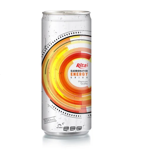 Carbonated Energy Drink 330ml Sleek Canned Carbonated energy drinks
