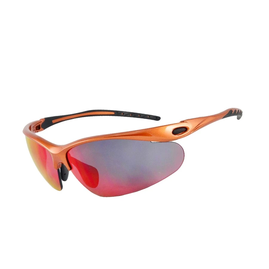 Глянцевые оранжевые солнцезащитные очки унисекс Borjye J103 с защитой от царапин UV400 CE для занятий спортом на открытом воздухе
