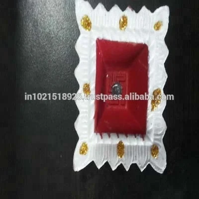 Красочная и декоративная глиняная скульптура Diya Diwali уникальная модель узора