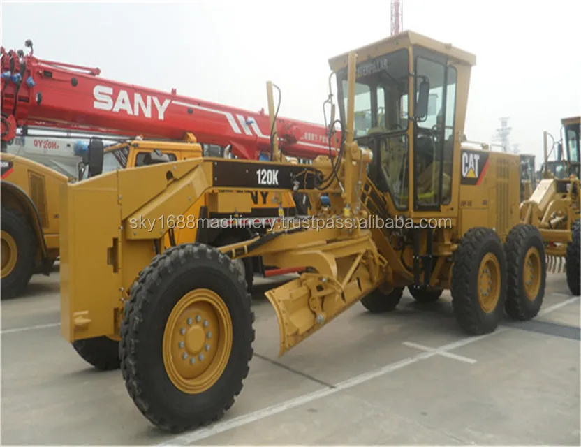 Orignal Second hand CAT 120K motor grader Caterpillar 120K /Used cat motor grader 120K with low price Made in Japan