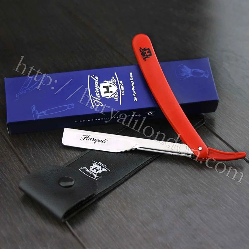 Складная прямая Бритва для парикмахера в красной бритве
