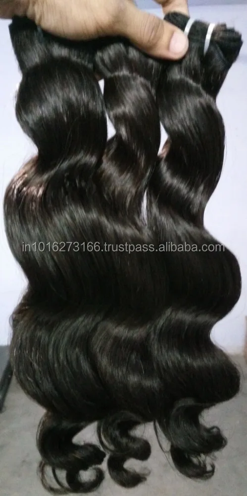 Buy Natural Unprocessed Real Remy Indian Virgin Human Hair Straight wavy Curly  Hair Manufacture in India For sale
